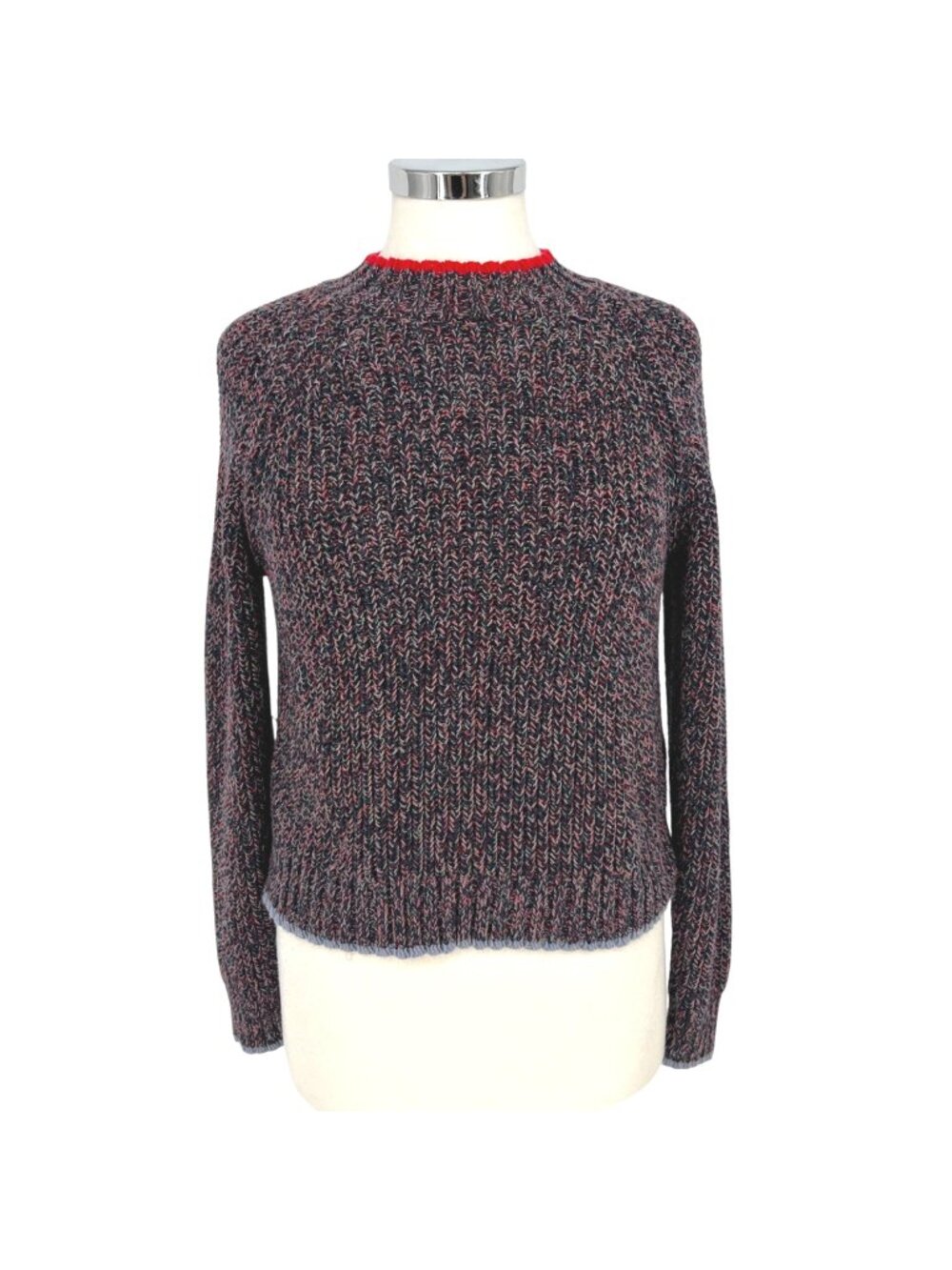 Rag & Bone Ilana Marled Sweater Navy Blue Multicolor Crewneck Size Small